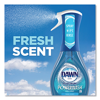 Dawn Platinum Powerwash Dish Spray, Fresh, 16 oz Spray Bottle, 2/Pack, 3 Packs/Carton (PGC31836)