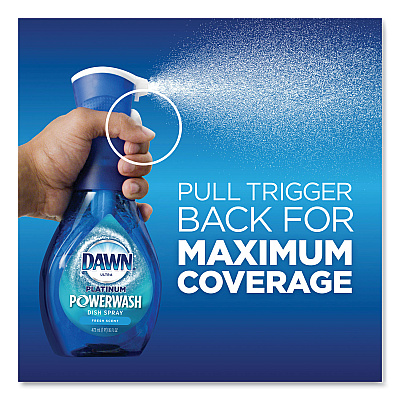Dawn Platinum Powerwash Dish Spray, Fresh, 16 oz Spray Bottle, 2/Pack, 3 Packs/Carton (PGC31836)