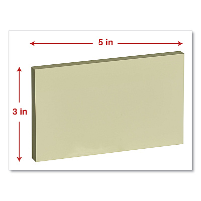 Universal Self-Stick Note Pad Value Pack, 3" x 5", Yellow, 100 Sheets/Pad, 18 Pads/Pack (UNV35692)