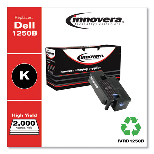 Innovera Remanufactured Black High-Yield Toner, Replacement for 331-0778, 2,000 Page-Yield (D1250B)