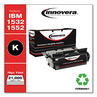 Innovera Remanufactured Black High-Yield Toner, Replacement for 75P6960, 21,000 Page-Yield (IVR86961)