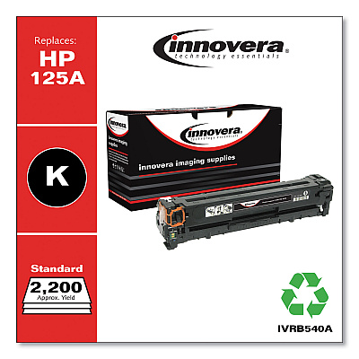 Innovera Remanufactured Black Toner, Replacement for 125A (CB540A), 2,200 Page-Yield