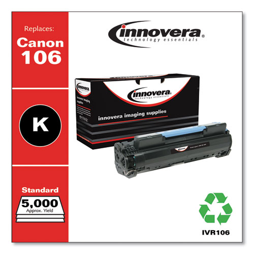 Innovera Remanufactured Black Toner, Replacement for 106 (0264B001), 5,000 Page-Yield