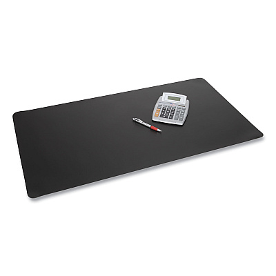 Artistic Rhinolin II Desk Pad with Antimicrobial Protection, 36 x 20, Black (AOPLT612MS)