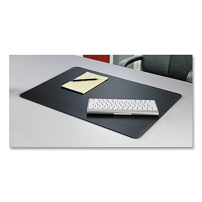 Artistic Rhinolin II Desk Pad with Antimicrobial Protection, 17 x 12, Black (AOPLT912MS)