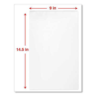Universal Laminating Pouches, 3 mil, 9" x 14.5", Gloss Clear, 25/Pack (UNV84630)