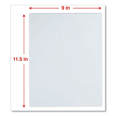 Universal Laminating Pouches, 3 mil, 9" x 11.5", Gloss Clear, 100/Box (UNV84622)