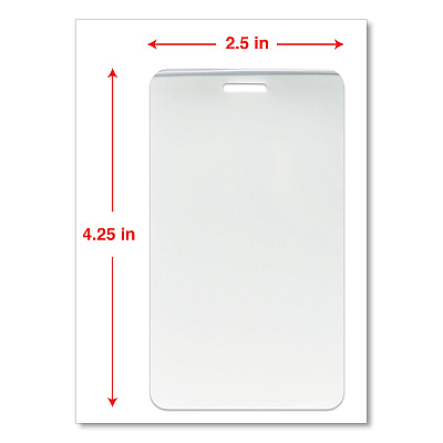 Universal Laminating Pouches, 5 mil, 2.5" x 4.25", Gloss Clear, 25/Pack (UNV84660)