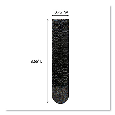 Command Picture Hanging Strips, Removable, Holds Up to 4 lbs per Pair, 0.75 x 3.65, Black, 4 Pairs/Pack (MMM17206BLK)
