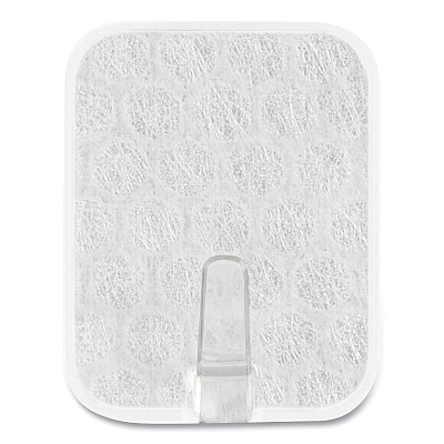 Command Adjustables Repositionable Mini Hooks, Plastic, White, 0.5 lb Capacity, 14 Hooks and 30 Strips (MMM17830CLR14ES)