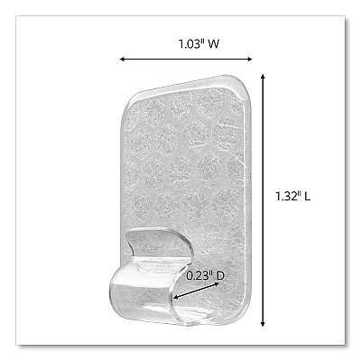 Command Adjustables Repositionable Mini Clips, Plastic, White, 0.5 lb Capacity, 14 Clips and 30 Strips (MMM17840CLR14ES)