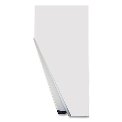 Universal Deluxe Melamine Dry Erase Board, 72 x 48, Melamine White Surface, Silver Anodized Aluminum Frame (UNV43626)