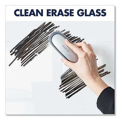 Quartet Brilliance Glass Dry-Erase Boards, 48 x 48, White Surface (QRTG24848W)
