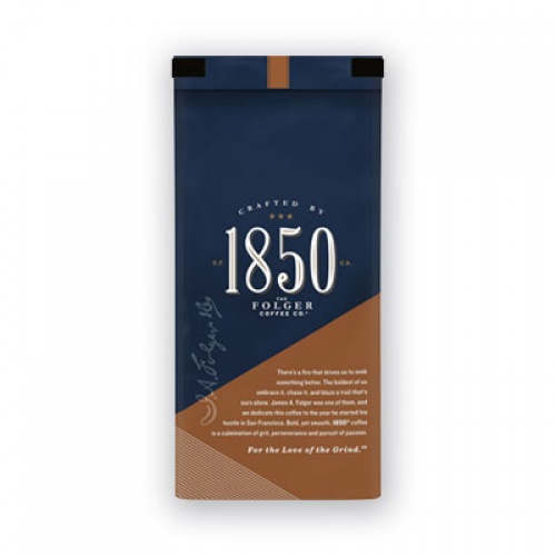 1850 Coffee, Pioneer Blend, Medium Roast, Ground, 12 oz Bag (60514EA)