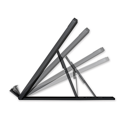 Kensington SmartFit Easy Riser Laptop Cooling Stand, 13" x 9.5" x 0.8" to 7.1", Black, Supports 8 lbs (KMW50422)