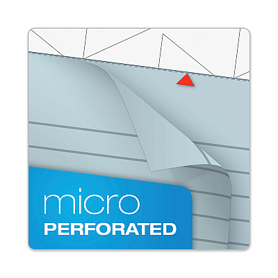 TOPS Prism + Colored Writing Pads, Narrow Rule, 50 Pastel Blue 5 x 8 Sheets, 12/Pack (TOP63020)