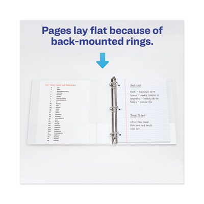 Avery Heavy-Duty View Binder with DuraHinge, One Touch EZD Rings/Extra-Wide Cover, 3 Ring, 1.5" Capacity, 11 x 8.5, White, (1319) (AVE01319)