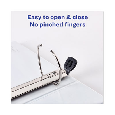 Avery Heavy-Duty View Binder with DuraHinge, One Touch EZD Rings and Extra-Wide Cover, 3 Ring, 3" Capacity, 11 x 8.5, White, (1321) (AVE01321)