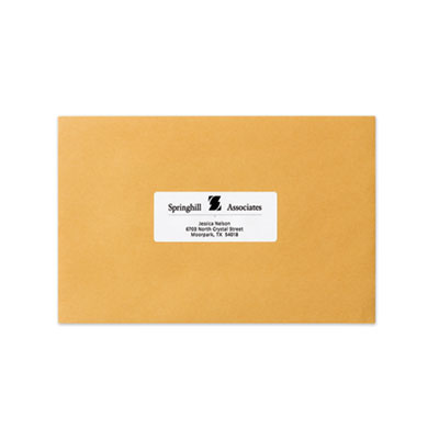 Avery Dot Matrix Printer Mailing Labels, Pin-Fed Printers, 1.44 x 3.5, White, 5,000/Box (AVE4060)
