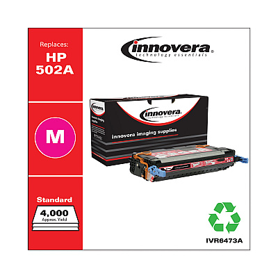 Innovera Remanufactured Magenta Toner, Replacement for 502A (Q6473A), 4,000 Page-Yield