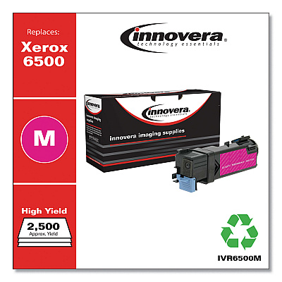 Innovera Remanufactured Magenta High-Yield Toner, Replacement for 106R01595, 2,500 Page-Yield (IVR6500M)