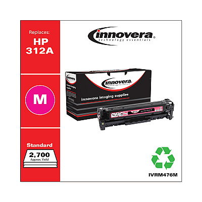 Innovera Remanufactured Magenta Toner, Replacement for 312A (CF383A), 2,700 Page-Yield (IVRM476M)