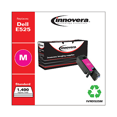 Innovera Remanufactured Magenta Toner, Replacement for 593-BBJV, 1,400 Page-Yield (IVRD525M)