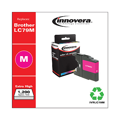 Innovera Remanufactured Magenta Extra High-Yield Ink, Replacement for LC79M, 1,200 Page-Yield