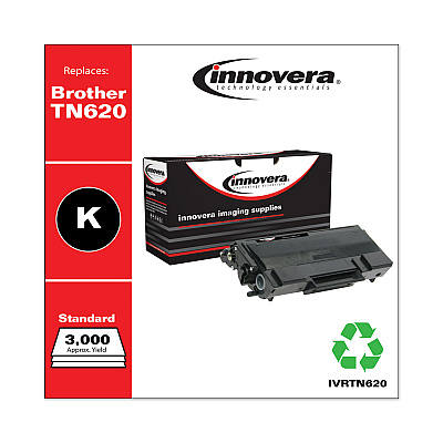 Innovera Remanufactured Black Toner, Replacement for TN620, 3,000 Page-Yield