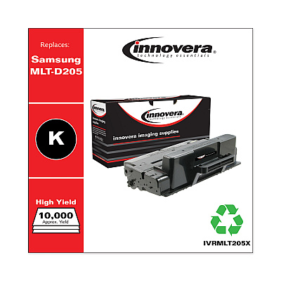 Innovera Remanufactured Black High-Yield Toner, Replacement for MLT-D205E, 10,000 Page-Yield (IVRMLT205X)