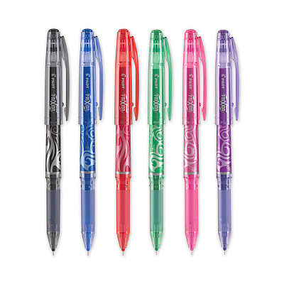 Pilot FriXion Ball Erasable Gel Pen, Stick, Extra-Fine 0.5 mm, Assorted Ink and Barrel Colors, 6/Pack (PIL46524)