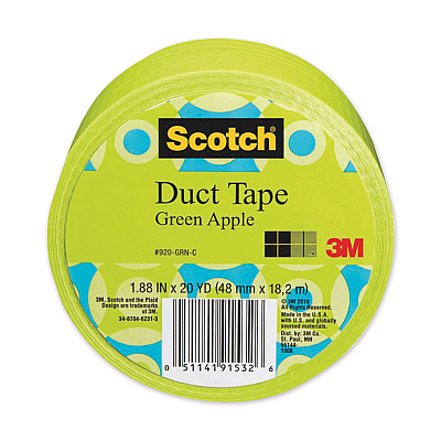 Scotch Duct Tape, 1.88" x 20 yds, Green Apple (MMM70005059269)