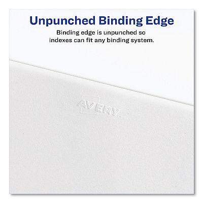 Avery-Style Preprinted Legal Side Tab Divider, 26-Tab, Exhibit I, 11 x 8.5, White, 25/Pack, (1379) (AVE01379)