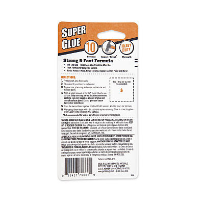 Gorilla Super Glue, 0.53 oz, Dries Clear (GOR7805003)