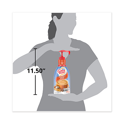 Coffee-mate Liquid Coffee Creamer, Pumpkin Spice, 1.5 L Pump Bottle, 2/Carton (NES31460CT)