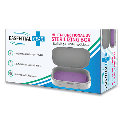 Essential Gear UV Sterilizing Box for Mobile Phones, White (ECAEG4749)