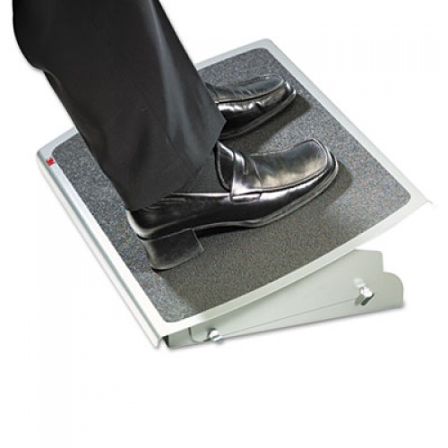 3M Adjustable Steel Footrest, Nonslip Surface, 22w X 14d X 4-3/4h, Black/charcoal (FR530CB)