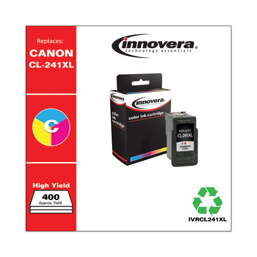Innovera Remanufactured Tri-Color High-Yield Ink, Replacement for CL-241XL (5208B001), 400 Page-Yield