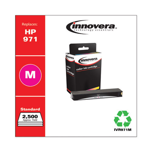 Innovera Remanufactured Magenta Ink, Replacement for 971 (CN623AM), 2,500 Page-Yield (971M)
