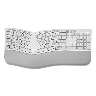 Kensington Pro Fit Ergo Wireless Keyboard, 18.98 x 9.92 x 1.5, Gray (KMW75402)