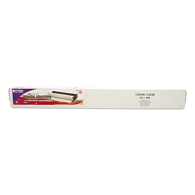 AbilityOne 8135006181783, SKILCRAFT Plastic Sheeting, 16 ft x 100 ft, Clear