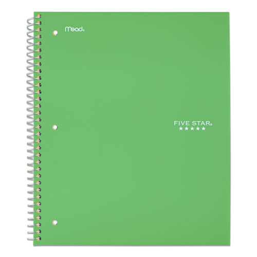 Five Star Wirebound Notebook with Eight Pockets, 5-Subject, Wide/Legal Rule, Randomly Assorted Cover Color, (200) 10.5 x 8 Sheets (51016)