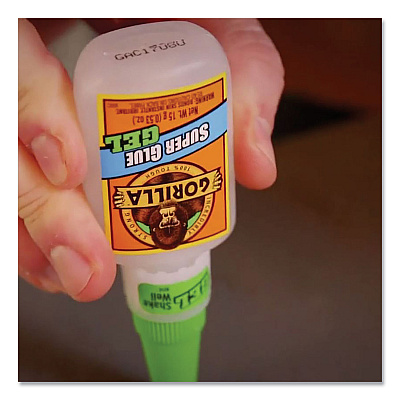 Gorilla Super Glue Gel, 0.53 oz, Dries Clear, 4/Carton (GOR7807301CT)