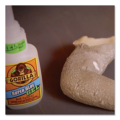 Gorilla Super Glue Gel, 0.53 oz, Dries Clear, 4/Carton (GOR7807301CT)