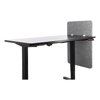 Lumeah Desk Modesty Adjustable Height Desk Screen Cubicle Divider and Privacy Partition, 23.5 x 1 x 36, Polyester, Gray (GN1LUDM24361G)