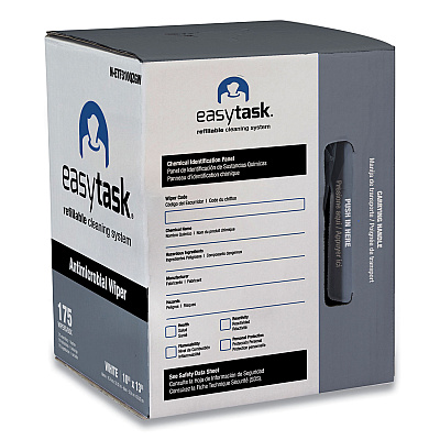 HOSPECO Easy Task F310 Wiper, Quarterfold, 1-Ply, 10 x 13, White, Zipper Bag, 175/Bag (HOSNETF310QZGW)