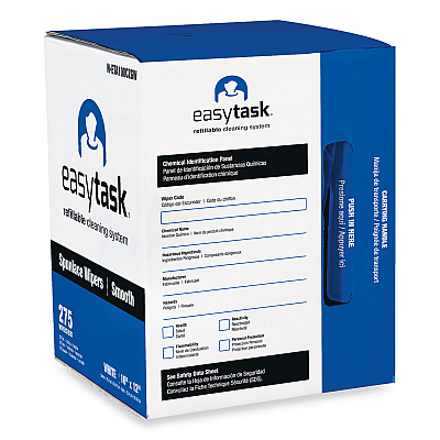 HOSPECO Easy Task A100 Wiper, Center-Pull, 1-Ply, 10 x 12, White, 275 Sheets/Roll with Zipper Bag (HOSNETA100CZGW)