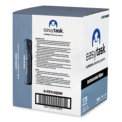 HOSPECO Easy Task F310 Wiper, Quarterfold, 1-Ply, 10 x 13, White, Zipper Bag, 175/Bag (HOSNETF310QZGW)