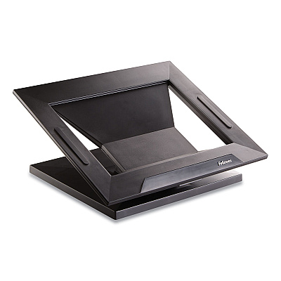 Fellowes Designer Suites Laptop Riser, 13.19" x 11.19" x 4", Black Pearl, Supports 25 lbs (FEL8038401)