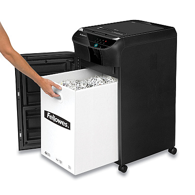 Fellowes AutoMax 350C Auto Feed Cross-Cut Shredder, 350 Auto/12 Manual Sheet Capacity (4964001)